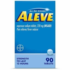 Aleve Naproxen Sodium Tablets 220 mg*01/2028* 90ct