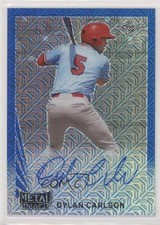 2020 Leaf Metal Draft 1990 Blue Mojo 4/10 Dylan Carlson #LA-DC1 Auto o7m
