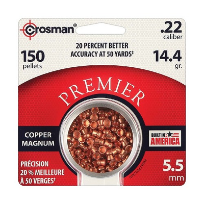 #ad #ad Crosman CPD22 Premier Copper Magnum .22 Caliber Domed Pointed Pellets 150 Count $13.95