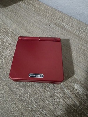 Nintendo Game Boy Advance GBA SP AGS-001 System Flame Red - TESTED