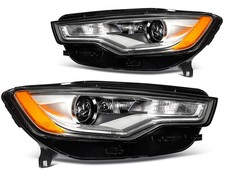 Headlights Assembly For 2012-2015 Audi A6 S6 HID/Xenon w/Projector Left+Right