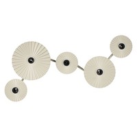 Wandlampe Stahl Beige Osram E27 Schwenkbar Wohnzimmer L:112 Cm Wandleuchte BüRo