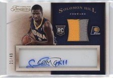 2013 Panini Timeless Treasures Rookie Jersey Prime 21/49 Solomon Hill Auto 9t2