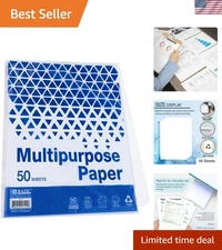 80 Sheets of Bright White 20 LB Multipurpose Paper for Professional Printing