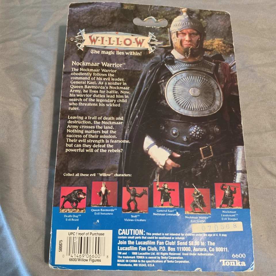 Figura Guerrero Tonka Willow Nockmaar 1988 ¡Nueva en Caja! Foto 2 de 2
