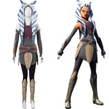 Rebels Ahsoka Tano Cosplay Women Dress Outfits Halloween Carnival Costumes