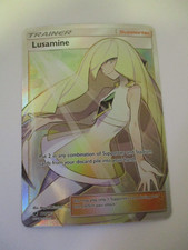 Pokémon Lusamine Ultra Rare Full Art Holo Trainer 110/111 Sm-Crimson Invasion