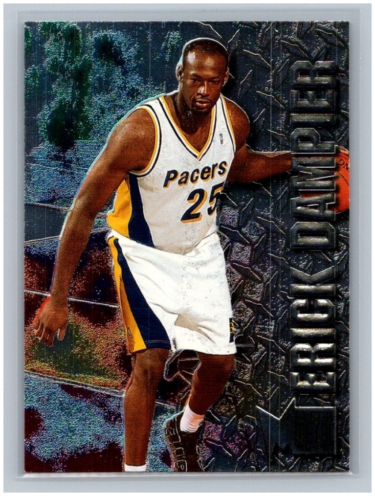 1996-97 Fleer Metal Erick Dampier RC #177 Rookie Card Indiana Pacers NBA Skybox