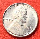 1943-P Lincoln Wheat Cent Penny GEM BU From an Original Bank Roll