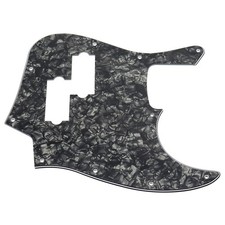 Black Pearl 4-Ply PVC Jazz Bass Pickguard with PB Pickup Hole For 4 String Bass