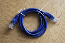 3Ft Cat6 RJ45 24AWG 550Mhz Gigabit LAN Ethernet Network Patch Cable - Blue
