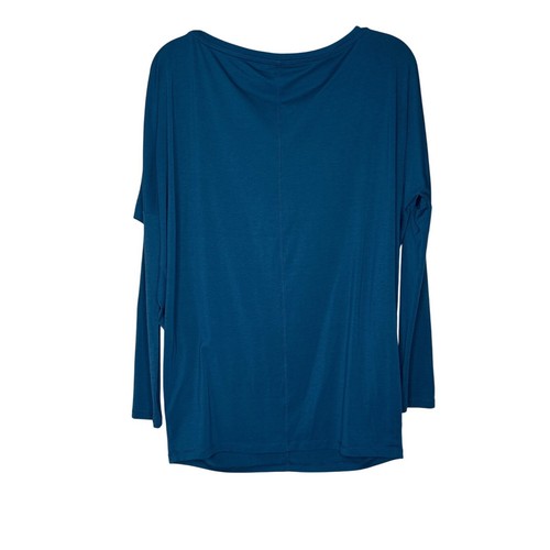 Camisa Athleta Para Mujer Talla Pequeña Atletismo Top Ala de Murciélago Verde Azulado Yoga Cómoda - Imagen 2 de 6