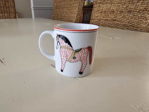 Andrea By Sadek Winterthur Spotted Horse Child's Dish Bowl Mug Plate Set 3 Piece - Picture 11 of 13
