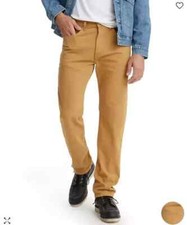 Levi's 505 Men's Jeans Tan Regular Fit Eco Ease Stretch 40 x 32 A2016