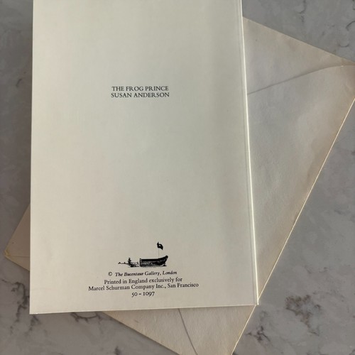 Marcel Schurman "The Frog Prince Susan Anderson" Greeting Card with Envelope - Picture 3 of 4