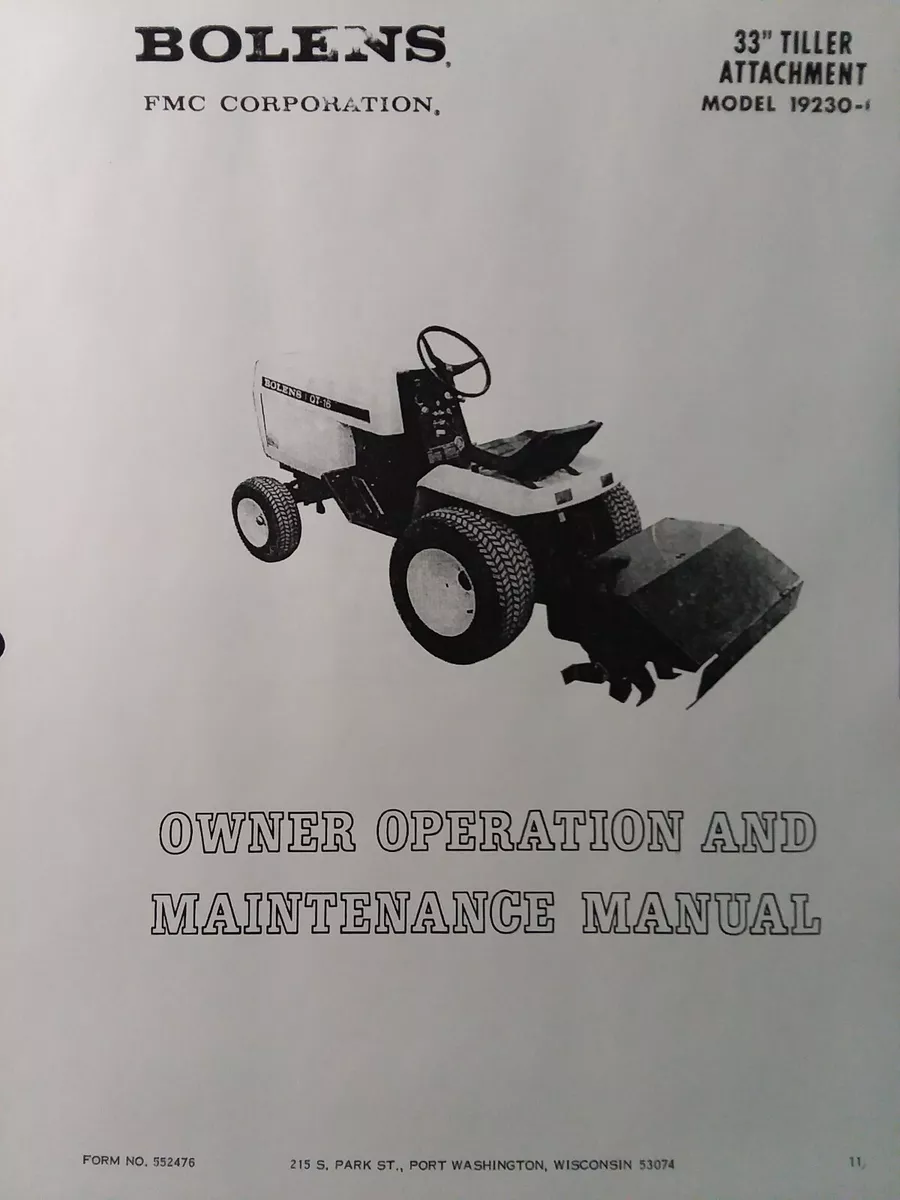 Bolens Garden Tiller Manual Fasci Garden