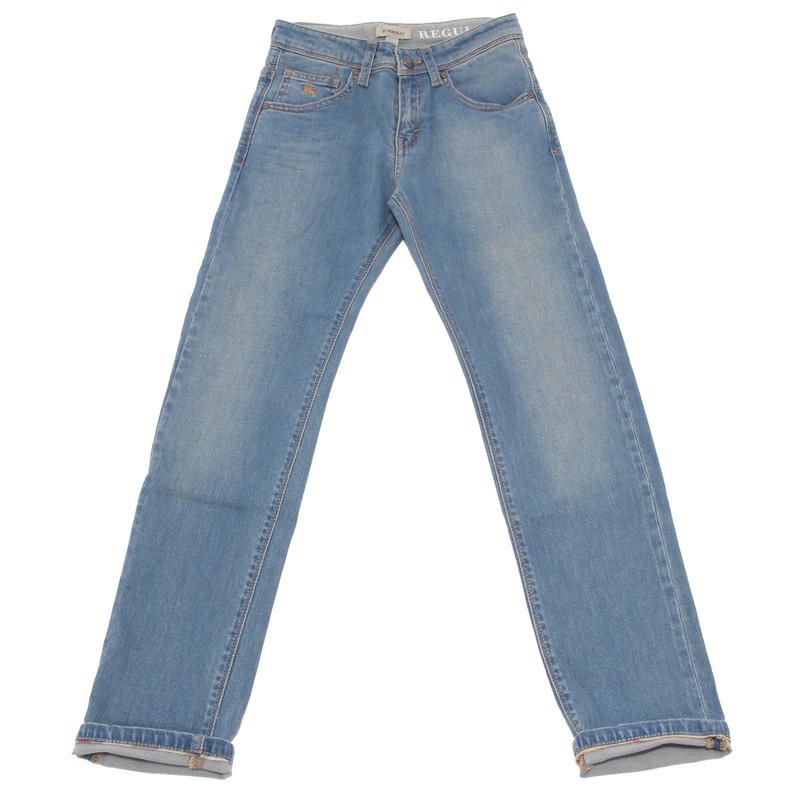 Girls Stretchy Jeans Kids Rose Print Denim Pants Trousers Jeggings 5-13 Years