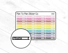 2569 Appointment Flags Planner Stickers.
