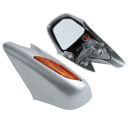 Silver Rear View Mirrors Orange Turn Signals Lens Fit For Honda ST1300 2002-2011 - Picture 2 of 4