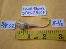 25 PCS. SHAD HEAD JIG/BASS SWIM LURE BAIT, 3/8 OZ. #2/0 LONG SHANK STRONG HOOK