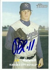 J.P. Howell autographed baseball card 2006 Topps Heritage Rookie Season #460