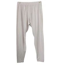 Patagonia Capilene Base Layer Pants Vintage Mens XL Beige White Bottoms USA Made