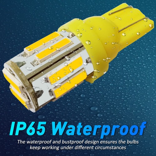 10X 194 T10 6SMD LED Bulb Amber Yellow Car Interior Dome Map License Plate Light - Bild 6 von 8