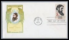 US FDC # 1446 8c Sidney Lanier  Jackson  L Cancel 1972, 9e648