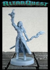 Gwyndel Female Wizard DnD D D RPG Fantasy Miniature Altar Quest FLAT-RATE SHIP