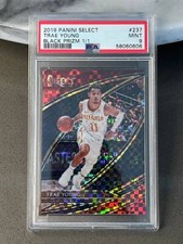 2019-20 Panini Select TRAE YOUNG BLACK 1/1 COURTSIDE PRIZM PSA 9 MINT 2nd Year