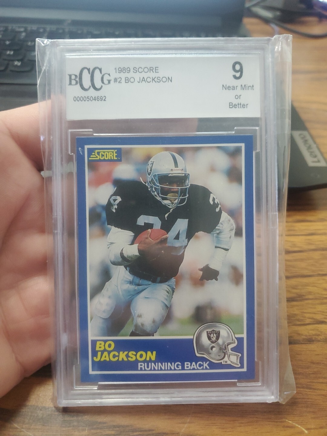 1989 Score #2 Bo Jackson Football Card BCCG 9 | eBay