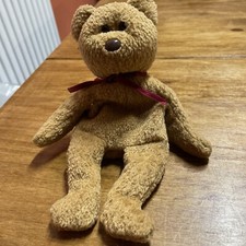 Ty Beanie Babies  - CURLY the brown bear soft toy, no tag