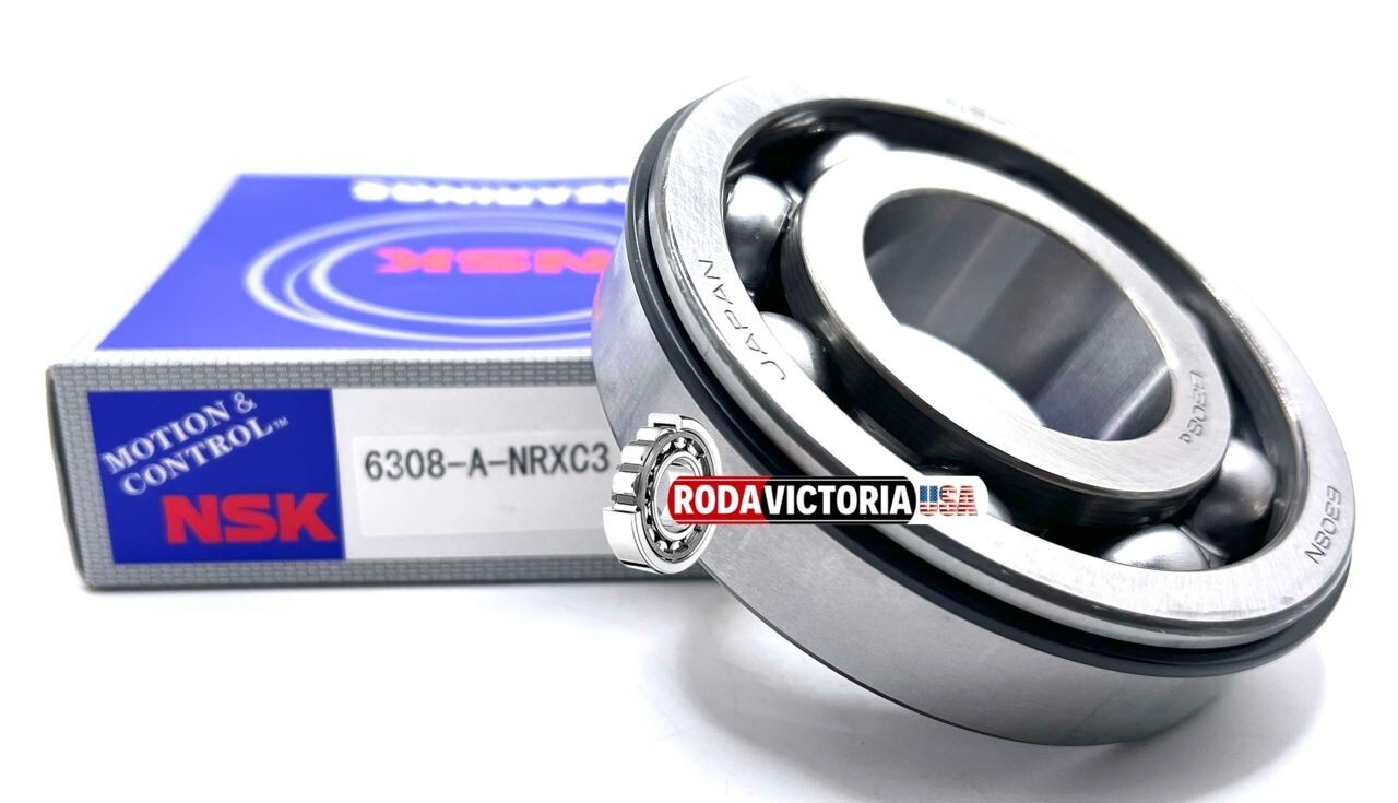 6308LLNR ball bearing w/ snap ring Fits KBC