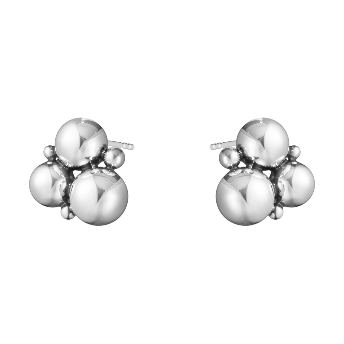 【 】Moonlight Grapes Silver Earstuds 551J Georg Jensen. Sterling Silver Earrings #551J - Moonlight