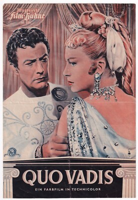 Taylor/Ustinov/Kerr: Quo Vadis, 1951 Monumentalfilm, Filmprogramm IFB 2295