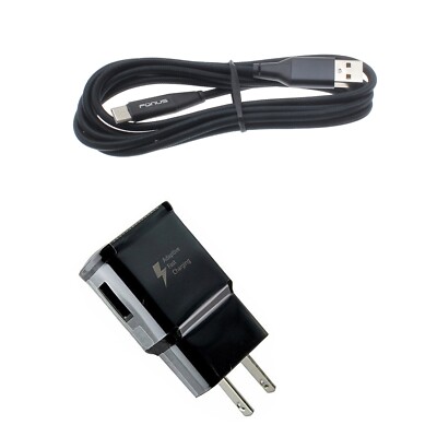 For Samsung Galaxy S20 S21 S22 Fast Home Charger Type-C 6ft USB Cable Quick