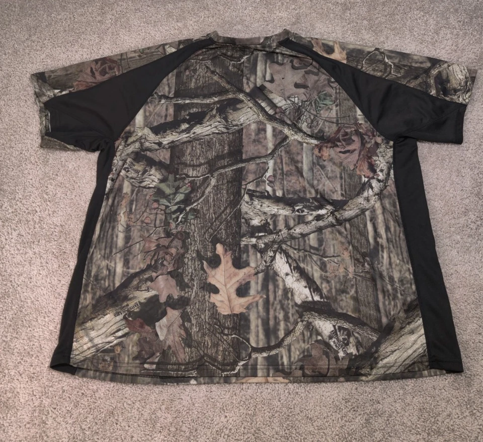 Mossy Oak Shirt Mens Triple Extra Large Brown Camo Break Up Infinity Hunting - Image 2 of 4