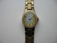 Vintage Soviet mechanical women's watch CHAIKA USSR 1301 Gold Plated