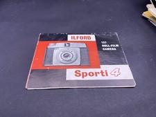 Original Instruction Manual - Ilford Sporti 4 (127 Roll Film Camera)