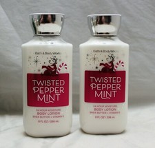 Bath Body Works Twisted Peppermint Body Lotion X 2