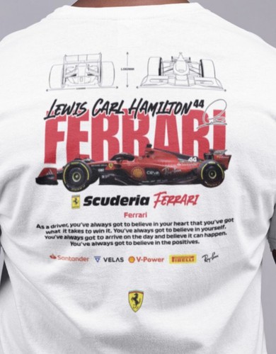 Scuderia 44 T-SHIRT | FERRARI | FORMULA 1 LEWIS HAMILTON - Picture 15 of 28