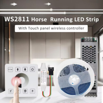 5M 10M 20M Running Water Flowing LED Stripe 24V 2835 Horse Race Streifen Licht