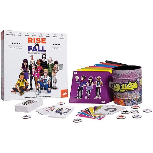 FoxMind Rise or Fall: The Battle of the Cliques - Fun Card Game for Ages 7+