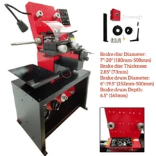 110V Disc/Drum Brake Lathe Stepless Speed Automobile Maintenance Lathe