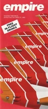 Empire Airlines timetable 1981/10/32