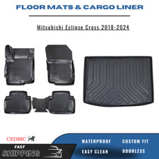 Car Floor Mats Trunk Cargo Liner For Mitsubishi Eclipse Cross 2018-2025 Set