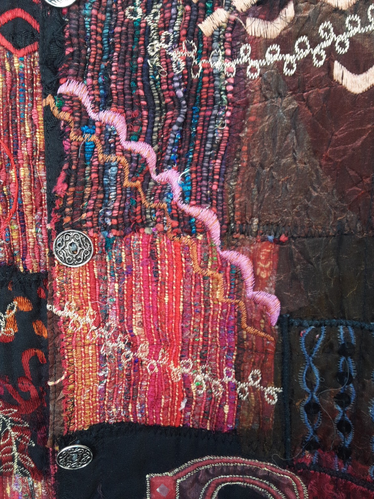 Chicos Design Boho, Tapestry, Patchwork Embroider… - image 6