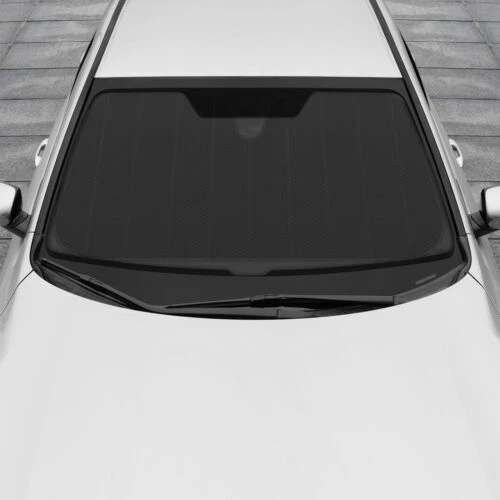 Parasoles automáticos con bloqueo UV de 2 lados Motor Trend - tamaño Jumbo para ventanas grandes Foto 4 de 4