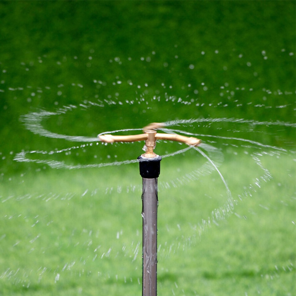 Rotating Sprinkler Brass Lawn Forest Sprinkler Lawn Irrigation System (3 Arms ) eBay
