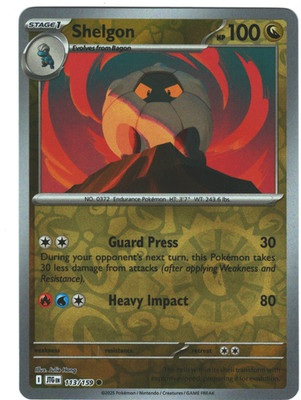 Shelgon 113/159 Journey Together Reverse Holo Common Pokémon TCG